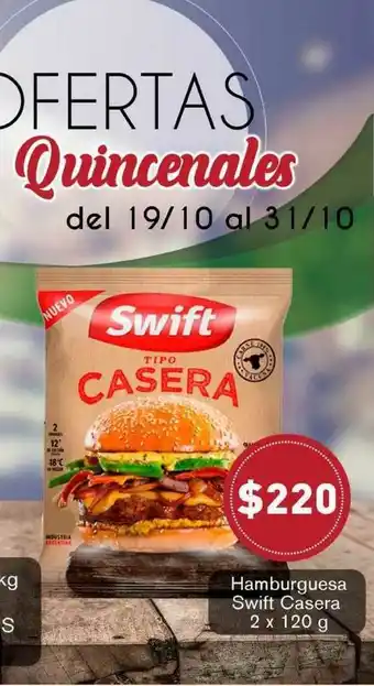 Hamburguesa Swift Casera