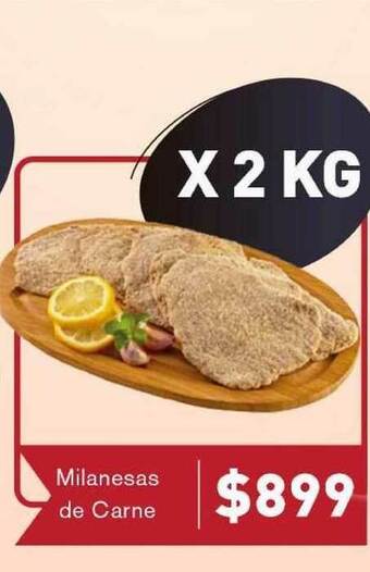 Supermercados Zeta Milanesas De Carne oferta