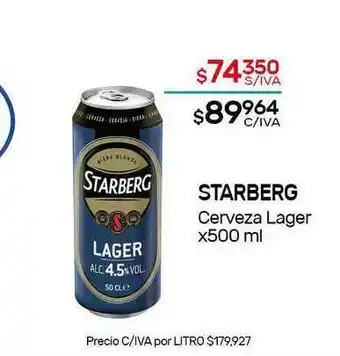 Nini Mayorista Starberg Cerveza Lager x 500ml oferta