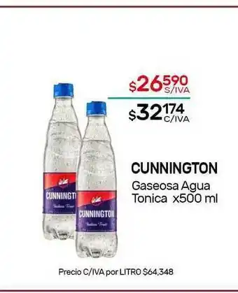 Nini Mayorista Cunnington Gaseosa Agua Tonica x 500ml oferta