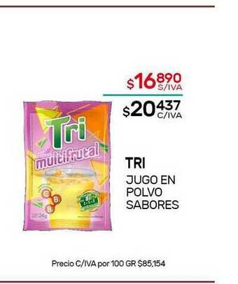 Nini Mayorista Tri Jugo En Polvo Sabores oferta