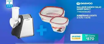 Punto Blu Daewoo Rallador Salad Maker SM3617 O Rubbermaid Lockits 2.1Lts / 1.6Lts oferta