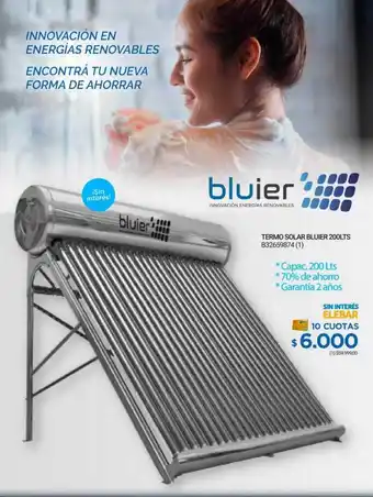 Punto Blu Bluier Termo Solar 200lts oferta