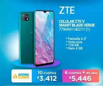 Punto Blu ZTE Celular V Smart Blade Verde oferta