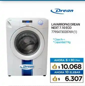 Punto Blu Drean Lavarropas Next 7.10 Eco oferta