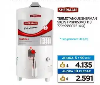 Punto Blu Sherman Termotanque 50lts TPGP050MSH13 oferta