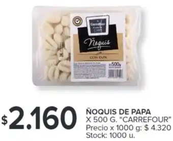 Carrefour NOQUIS DE PAPA X 500G oferta
