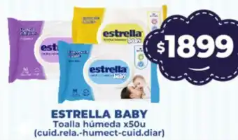 Supermayorista Vital ESTRELLA BABY Toalla húmeda x50u oferta