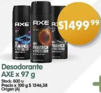 Supermercados Buenos Días Desodorante AXE x 97g oferta