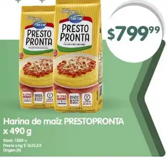 Supermercados Buenos Días Harina de maíz PRESTOPRONTA x 490g oferta