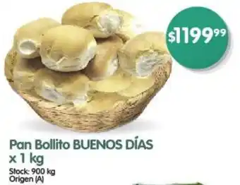 Supermercados Buenos Días Pan Bollito BUENOS DÍAS x 1kg oferta