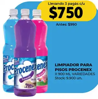 Supermercados Tadicor LIMPIADOR PARA PISOS PROCENEX X 900ML oferta