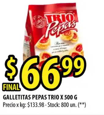 Punto Mayorista Trio Pepas Galletitas x 500g oferta