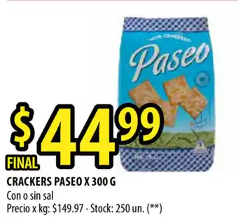 Punto Mayorista Paseo Crackers x 300g oferta