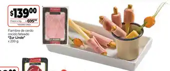 La Anonima Zur Linde Fiambre de cerdo cocido feteado x 200g oferta