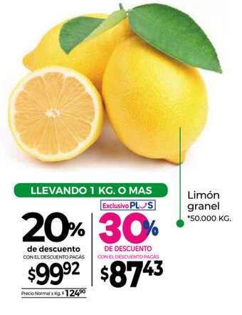 La Anonima Limón granel oferta