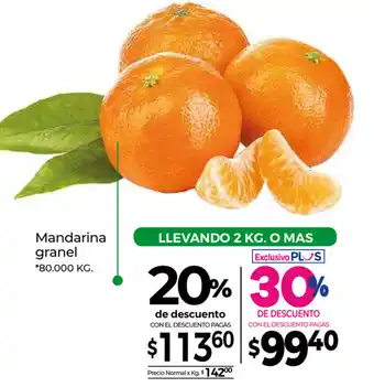 La Anonima Mandarina granel oferta