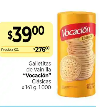 La Anonima Vocacion Galletitas de Vainilla Clásicas x 141g oferta