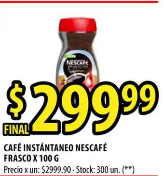 Punto Mayorista Nescafé Café Instántaneo Frasco x 100g oferta