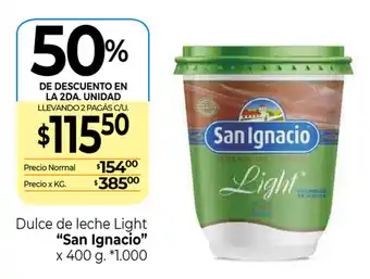 La Anonima San Ignacio Dulce de leche light x 400g oferta