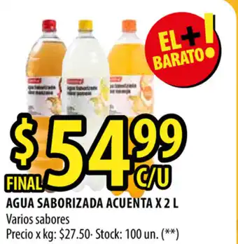 Punto Mayorista Acuenta Agua Saborizada x 2L oferta