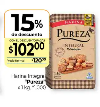 La Anonima Pureza Harina Integral x 1kg oferta