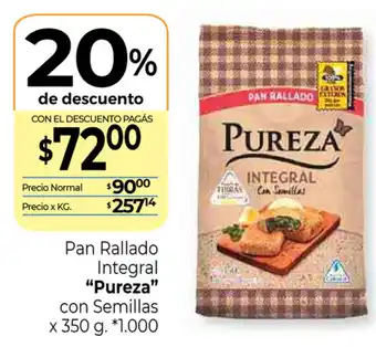 La Anonima Pureza Pan Rallado Integral con Semillas x 350g oferta