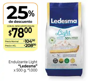 La Anonima Ledesma Endulzante Light x 500g oferta
