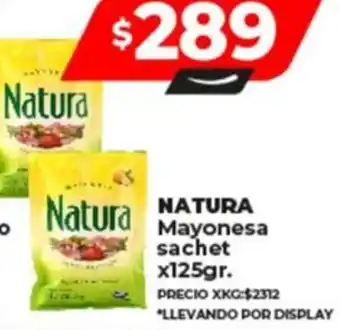 Supermayorista Vital NATURA Mayonesa sachet x 125gr oferta