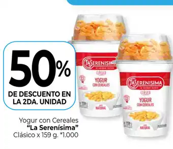 La Anonima La Serenisima Yogur con Cereales Clásico x 159g oferta