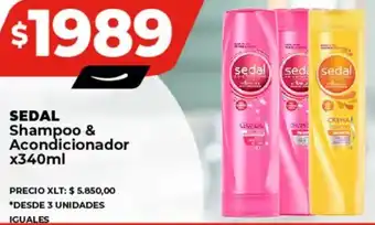 Supermayorista Vital SEDAL Shampoo & Acondicionador x 340ml oferta