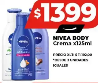 Supermayorista Vital NIVEA BODY Crema x 125ml oferta