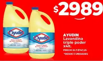 Supermayorista Vital AYUDIN Lavandina triple poder x 4lt oferta