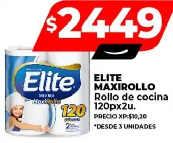 Supermayorista Vital ELITE MAXIROLLO Rollo de cocina 120p x 2u oferta