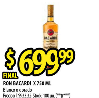 Punto Mayorista Bacardi Ron x 750ml oferta