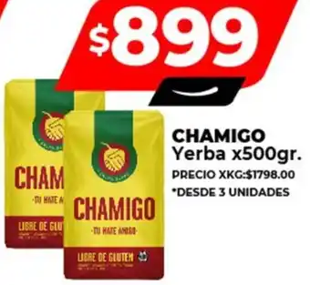 Supermayorista Vital CHAMIGO Yerba x 500gr oferta