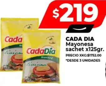 Supermayorista Vital CADA DIA Mayonesa sachet x 125gr oferta