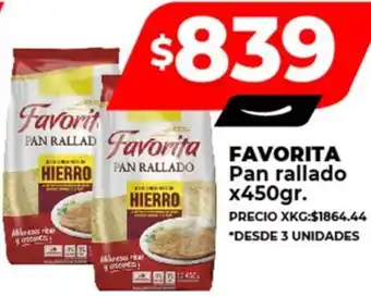 Supermayorista Vital FAVORITA Pan rallado x 450gr oferta
