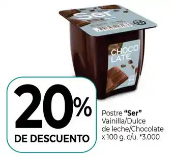 La Anonima Ser Postre Vainilla/Dulce de leche/Chocolate x 100g oferta