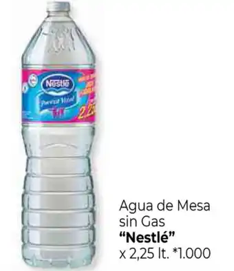 La Anonima Nestlé Agua de Mesa sin Gas x 2,25lt oferta
