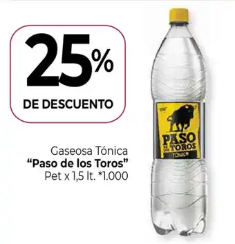 La Anonima Pso de Los Toros Gaseosa Tónica Pet x 1,5lt oferta