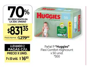 La Anonima Huggies Pañal Flexi Comfort Highcount x 50 unid oferta