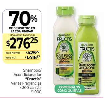 La Anonima Fructis Shampoo/Acondicionador Varias Fragancias x 300cc oferta