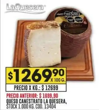 Coto QUESO CANESTRATO LA QUESERA X 100G oferta