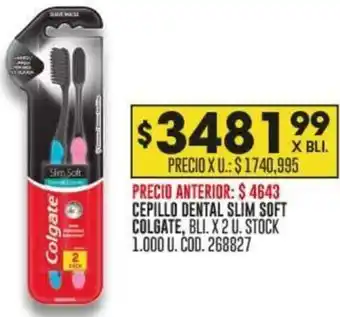 Coto CEPILLO DENTAL SLIM SOFT COLGATE, BLI. X 2U oferta