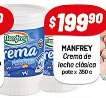 Almacor Manfrey Crema de leche clásica pote x 350c oferta