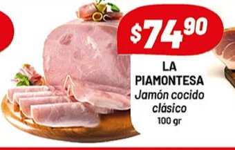 Almacor La Piamontesa Jamón cocido 100gr oferta
