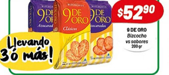 Almacor 9 De Oro Bizcocho vs Sabores 200gr oferta