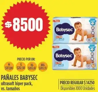 Supermercados Vea PAÑALES BABYSEC oferta