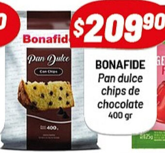 Almacor Bonafide Pan dulce chips de chocolate 400gr oferta